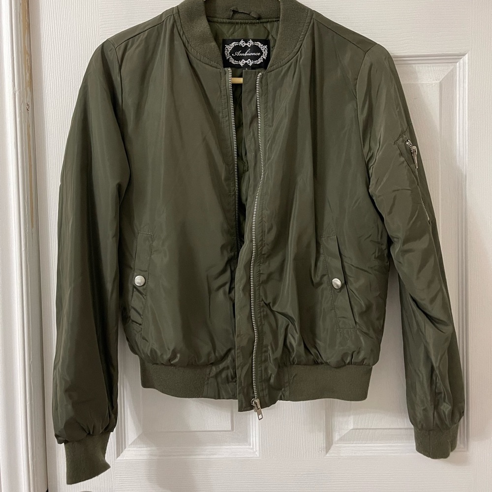 Army Green Bomber Jacket Size Small
